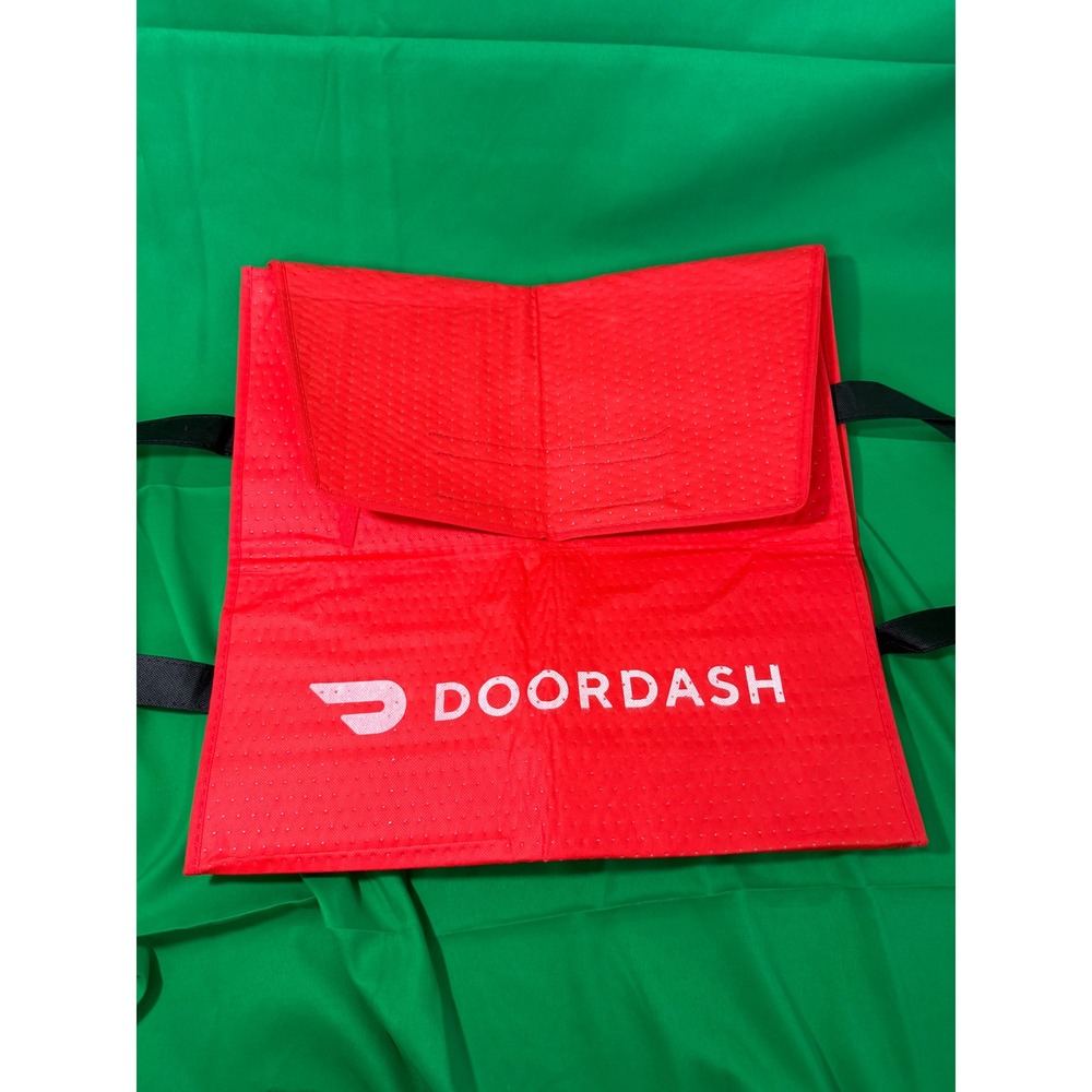 DoorDash Red Insulated Food Delivery Bag Thermal Carrier Tote 19x20